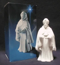 Avon Nativity Collectibles King Magi BALTHASAR Wise Man White Porcelain Bisque
