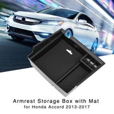For Honda Accord 2013-2017 Armrest Storage Box Central Console Organizer Tray