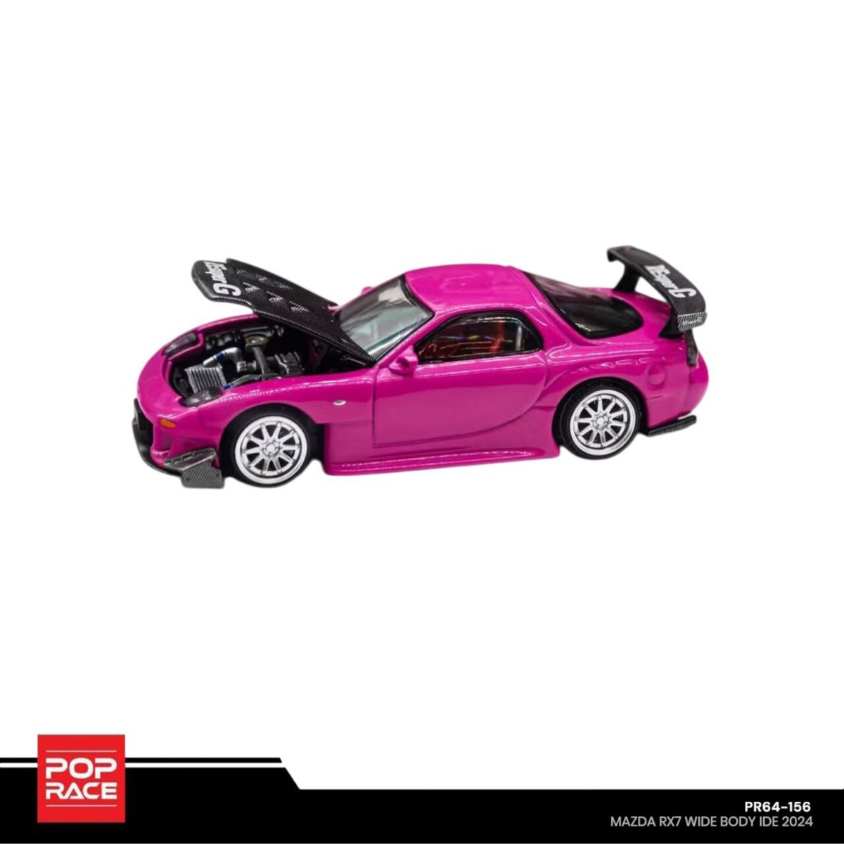 POP RACE 1:64 PR64-156 Mazda RX7 RE Amemiya Widebody