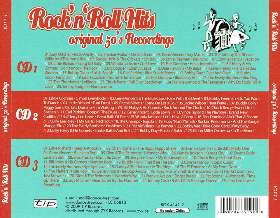 (3CDs) Rock'n'roll Hits - Original 50's Recordings - Eddie Cochran, Bobby Darin - Bild 2 von 2