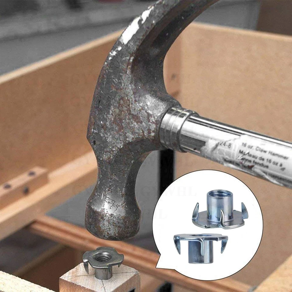 Einschlagmuttern Schrauben Gewinde Einschlag Schlagmutter M3 M4 M5 M6 M8 M10 M12 - Bild 3 von 4