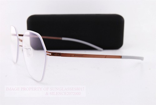 ic nuovo! montatura per occhiali berlino Halny cerchio bianco lucido made in Germany 54 - Foto 4 di 7