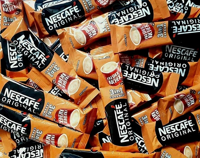 Latte Caramel Instant Coffee Sachets 