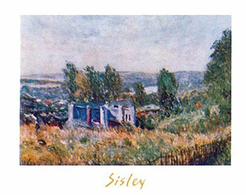 Alfred Sisley Art poster シスレー Alfred Sisley -Bridge and Water Mill of Moret in Summer