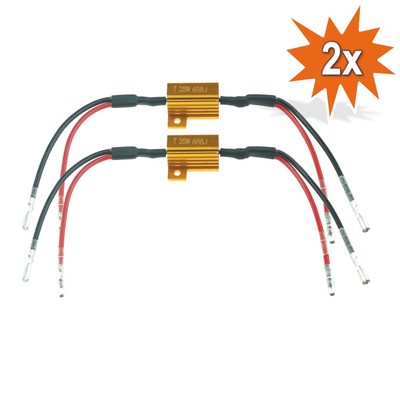 2x LED Widerstände 24V 50W 30 Ohm - Stoppt Das Blinken Bei LED Umrüstung Im Auto
