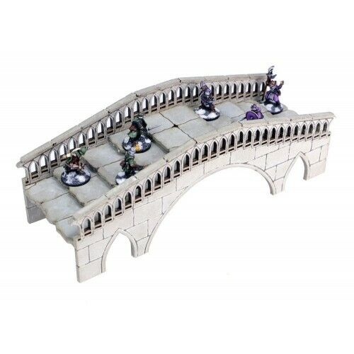 4Ground 28S-SLD-FCR-162 Ice River Bridge (Frozen City Ruins) Terrain Kit Scenery - Picture 4 of 4
