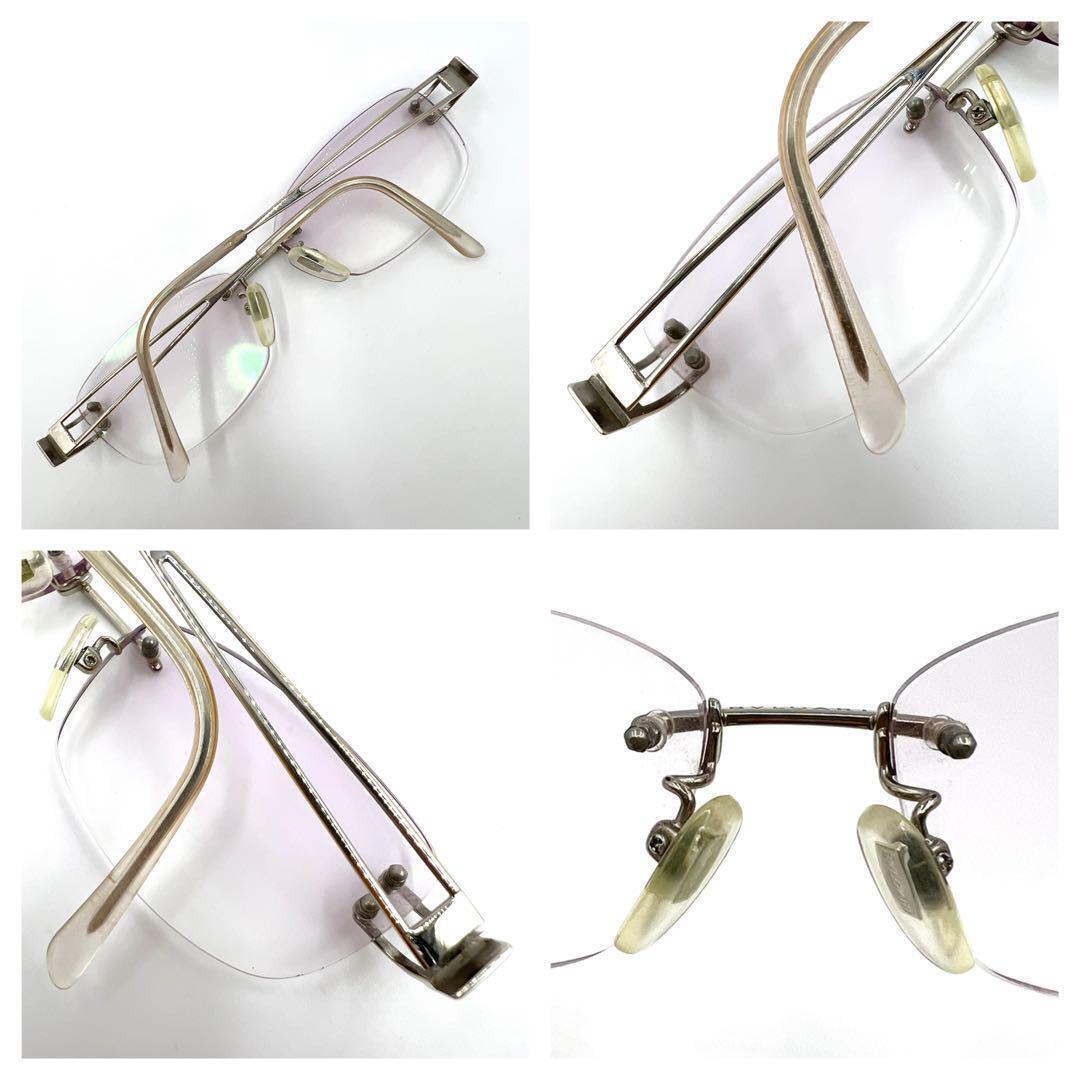 BVLGARI Authentic Sunglasses Rimless Glasses Silver Gold BVLGARI Authentic Sunglasses Rimless Glasses Silver Gold