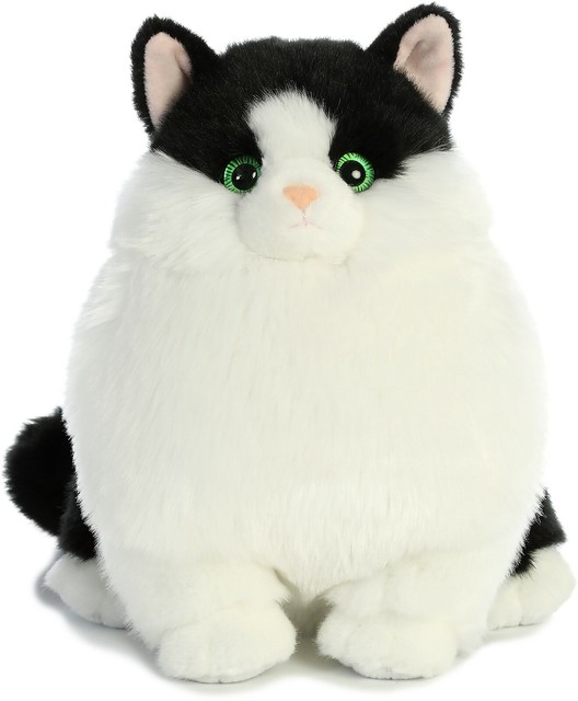 10 Inch Fat Cats Muffins Tuxedo Cat Plush Stuffed Animal by Aurora for sale online | eBay