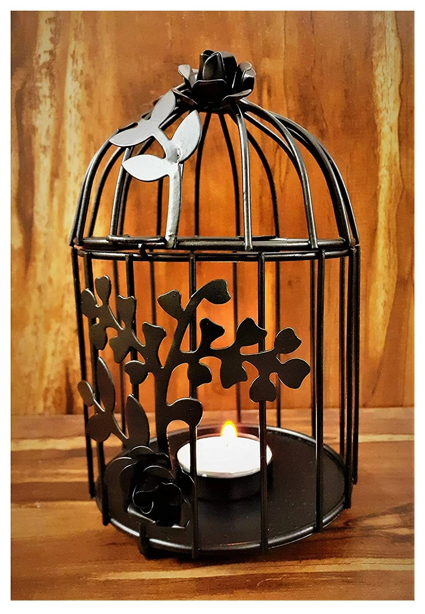 Bird cage tea light cheap holder