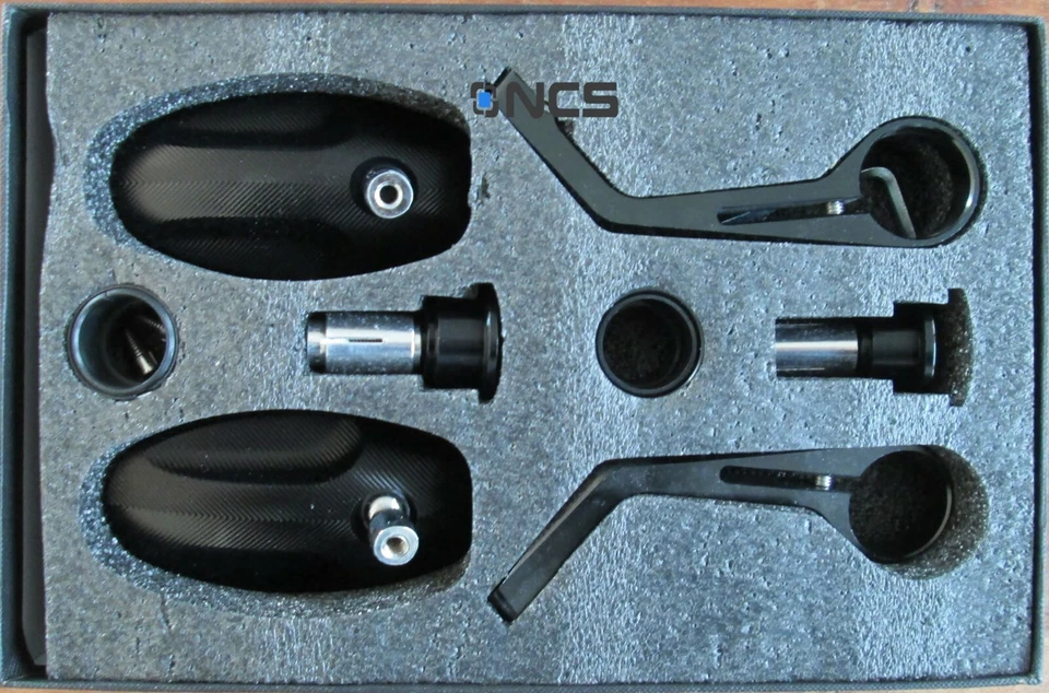 CNC Aluminium Bar End Mirrors Yamaha MT10 mt-10 Genuine NCS pair - Image 4 of 4