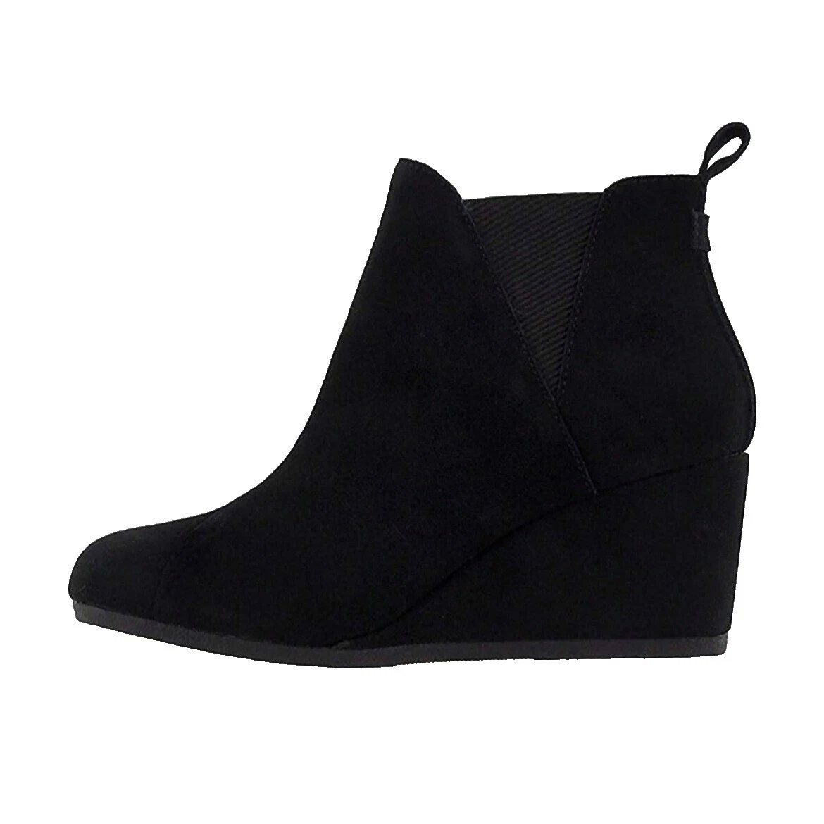 Black Wedge Boots for Women