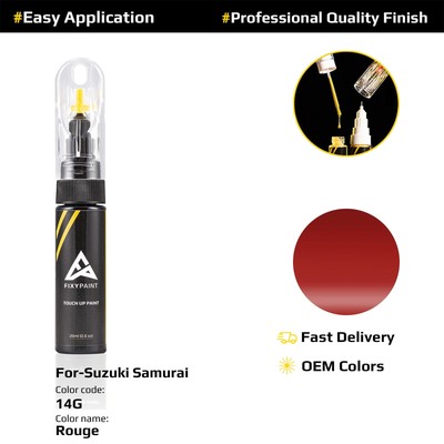 Touch Up Paint For Suzuki Samurai Code: 14G Rouge OEM Color-Match Scratch Fix