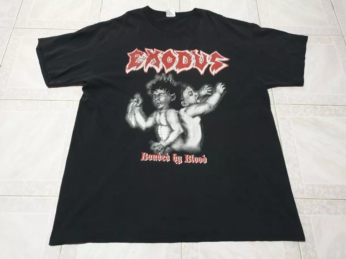 Rare vintage 90s Exodus Bonded by Blood T-Shirt - XL -Thrash Metal VTG