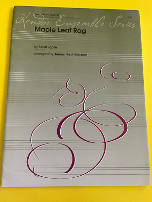 Maple Leaf Rag, Scott Joplin, arr. James McLeod, Saxophone Quartet