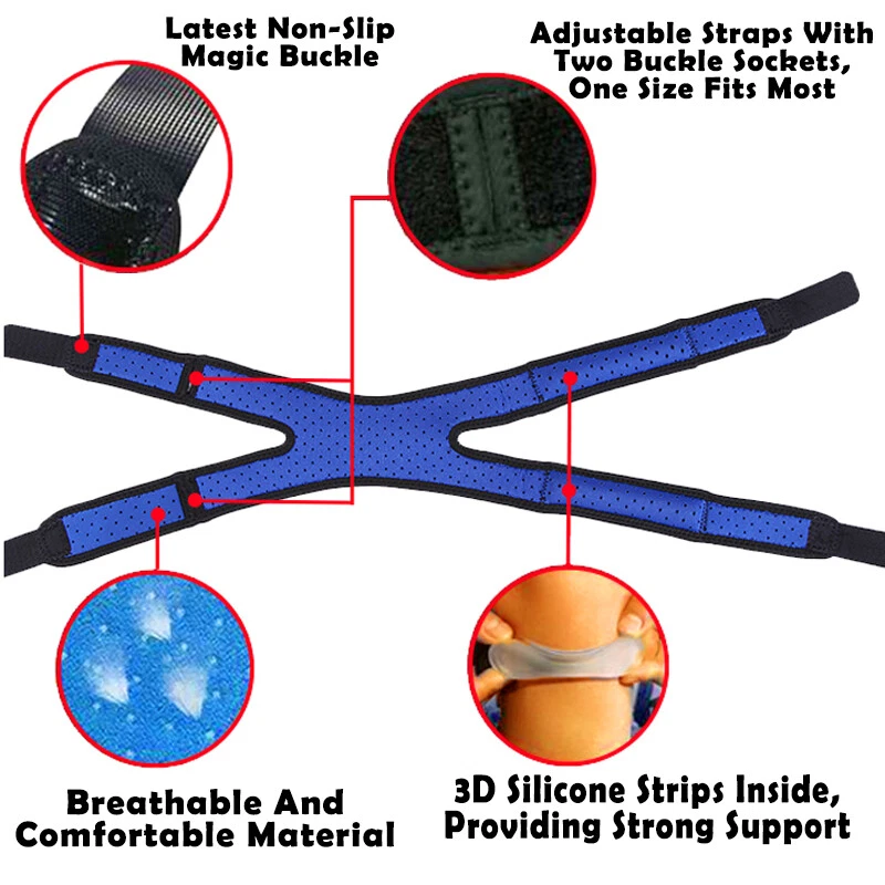 Soporte de rodilla rótula soporte estabilizador correa banda tendón dolor deportes alivio articular Foto 4 de 4