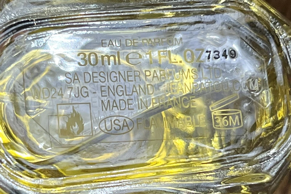 JOY De Jean Patou 女士淡香精 1/2 盎司/ 0.5 盎司/15 毫升女士复古香水 1970 年代 — 第 4/4 张图片