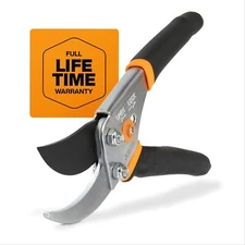 Fiskars Bypass Pruning Shears, 5/8-Inch Cut Capacity Garden Clippers, Gardening 