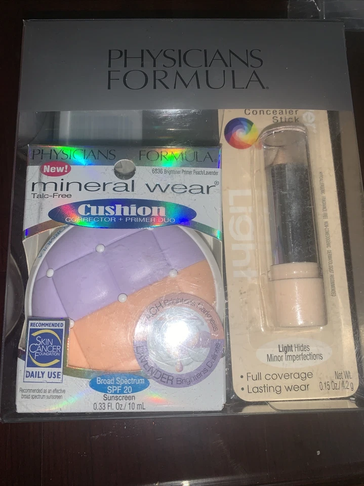 Physicians Formula Mineral Wear Cushion Corrector + Primer Duo, Peach/Lavender - Image 3 of 4