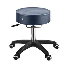 Master Massage Hydraulic Adjustable Swivel Salon Stool Rolling Chair Royal Blue