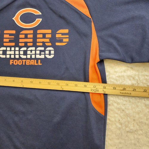 NFL Team Bears Football Boys XL Nvy Orange Chicago Active Wear T-shirt - Picture 3 of 7