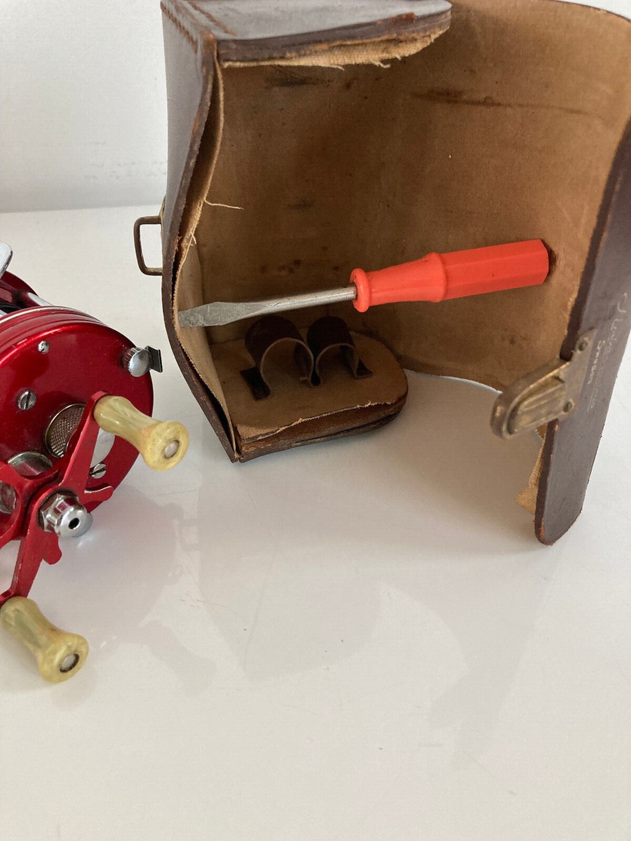 Vintage Abu Ambassadeur 5000 Red Fishing Reel & Case Early Vintage Abu Ambassadeur 5000 Red Fishing Reel & Case Early