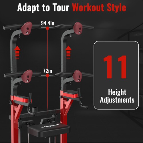Power Tower Pull up Bar for Home Gym Multi-Function Pull up Bar Stand Dip Bar - Picture 12 of 52