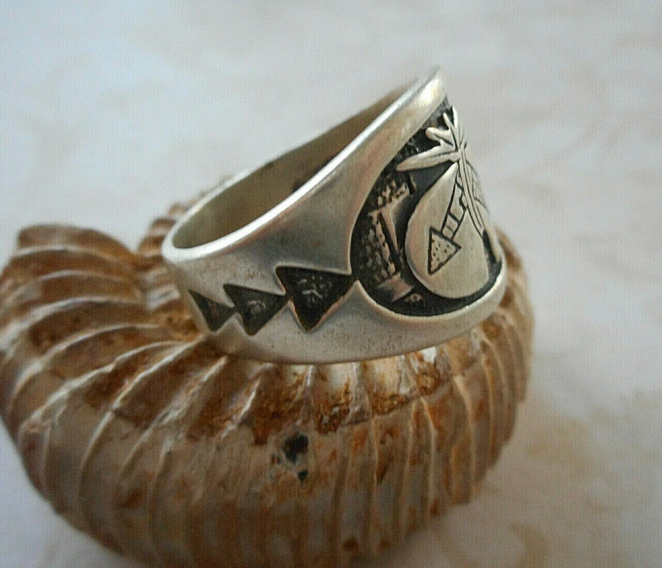 Anillo Southwest Relios Carolyn Pollack Sterling Spirit Bear Heartline RE24L Foto 3 de 4