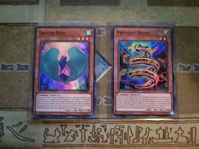 YUGIOH PROHIBIT SNAKE + DEFCON BIRD FIGA SUPER 1ST EDITION NM
