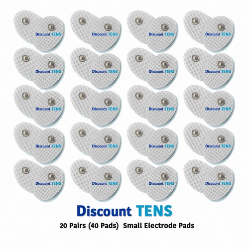TENS Small Snap On Electrode Pads, 20 Pairs (40 Pads)