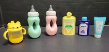 Lot of 6 Jakks Perfectly Cute Baby Doll Bottle Juice Pouch Replacement Pieces
