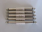 5pcs Guitar Effect Pedal Connector 1/4" Straight Pedals Mono Connector