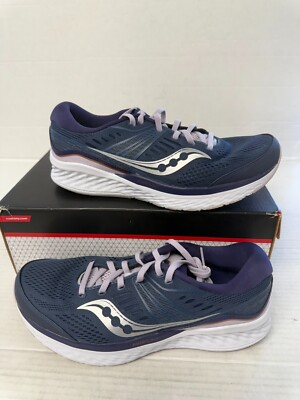 -1025 Saucony Munchen 4, Blue, Womens Running Shoes-US 9.5 Womens