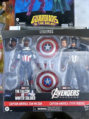 Marvel Legends Series: Captain America 2-Pack Steve Rogers Sam Wilson MCU 6-Inch