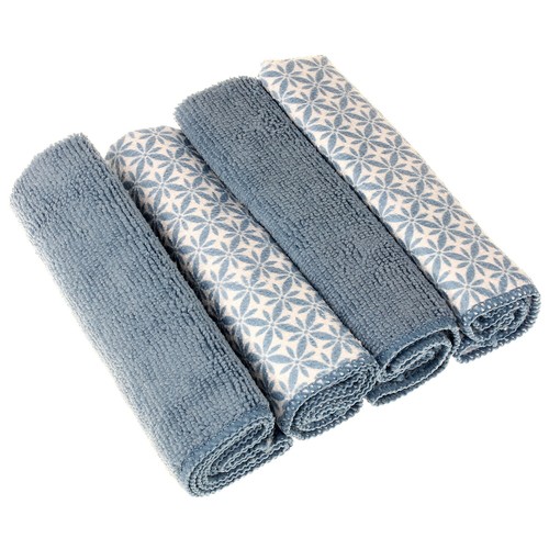 Spültuch Putztuch 4er Set blau Putztuch Reinigungstuch Allzwecktuch Tuch Küche - Bild 1 von 2