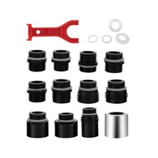 12 Faucet Head Adapter Kits Multiple Sink Spray Head Adapters Chrome Accessories