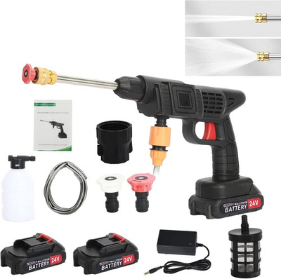 #ad Cordless Pressure Washer 24V Portable Power Washer with Copper Motor Black $24.99