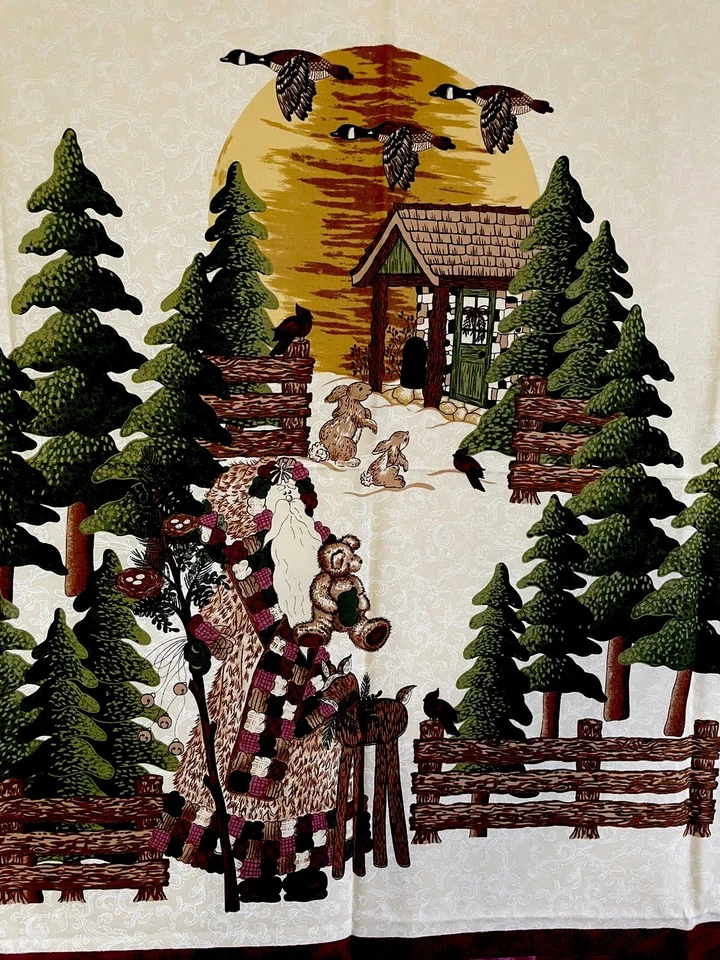 Panel Tenderberry Stitches Warmth Of Christmas Is Friendship con tela de pascua Foto 2 de 4