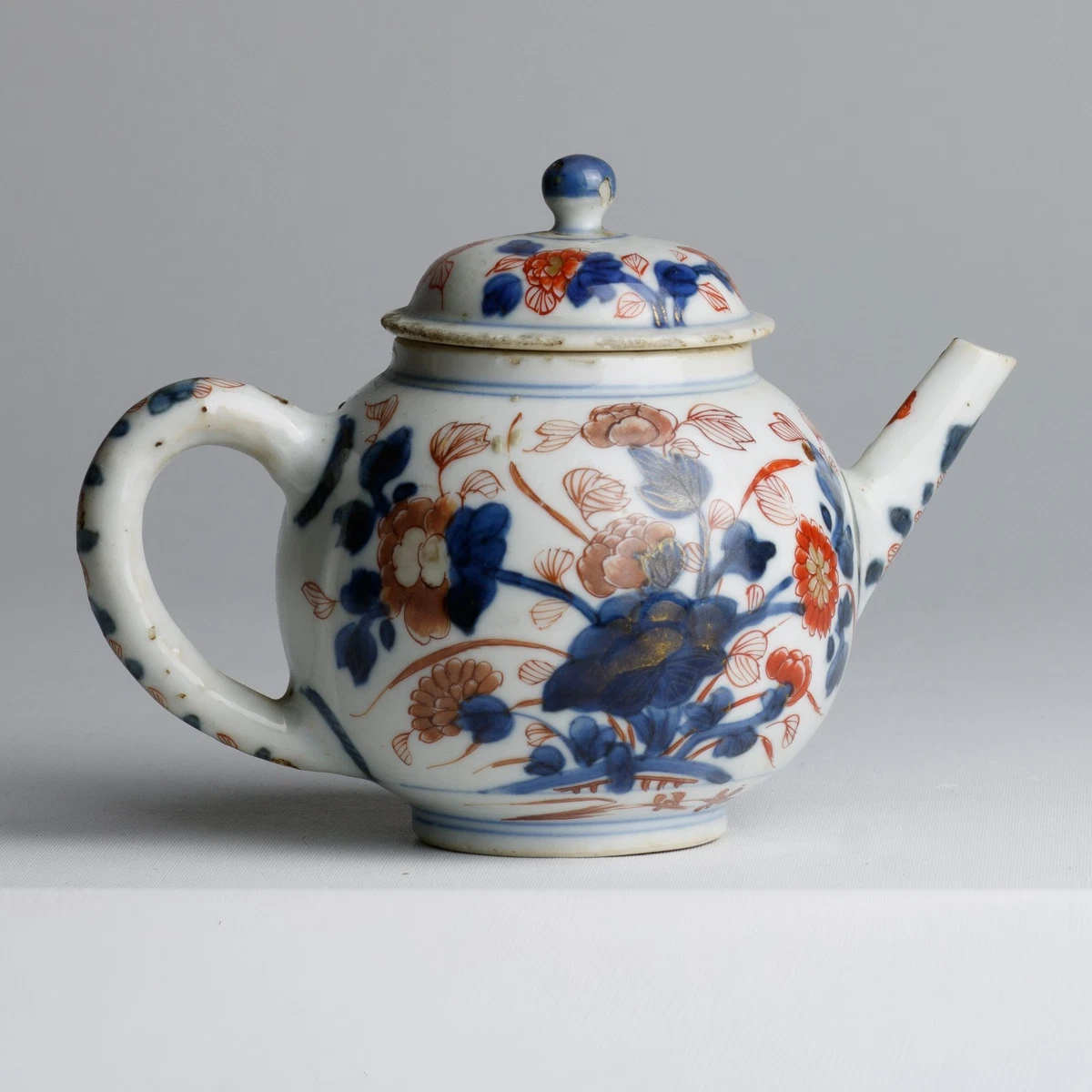 蓝色古董原始1800年以前中国风茶壶| eBay