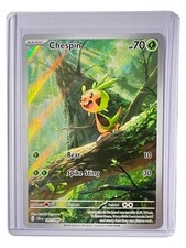 Pokemon TCG Chespin 087/086 Chaos Rising Illustration Rare Halo Full Art NM