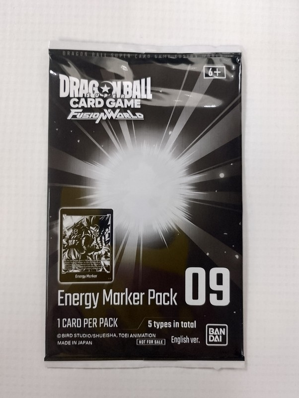 Dragon Ball Fusion World Card Game Energy Marker Pack 09 Booster Pack English