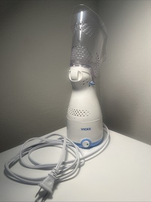 Vicks Steam Inhaler Electric Easy to Use White Clear Model VIH200V3
