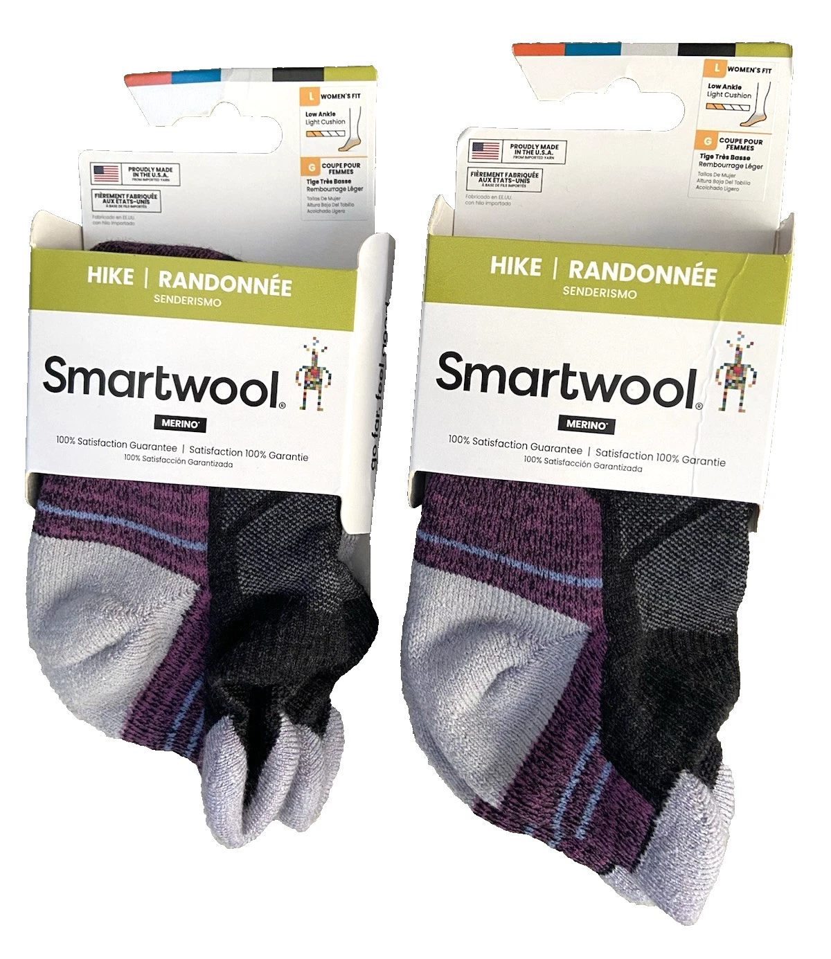 Lot of 2 pairs Smartwool Hike Low Ankle Socks Light Cushion Sz L Large 10-12.5
Opens in a new window