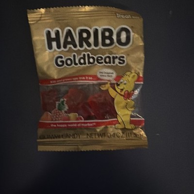 RARE HARIBO Goldbears Assorted Gummi Candies with Only Red - 0.4oz Bag New!
