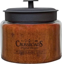 Crossroads Buttered Maple Syrup® Scented 4-Wick 64 Ounce, Golden Brown 