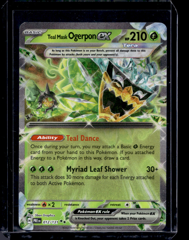Pokemon TCG Teal Mask Ogerpon ex #12 Pokemon Prismatic Evolutions