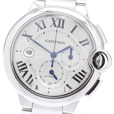 CARTIER Baron Blue XL W6920002 Date Chronograph Automatic Men's Watch_870651