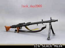 Mitragliatrice tedesca MG-34 1/6 MOLTO CALDA SECONDA GUERRA MONDIALE adatta per action figure 12"