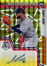 2022 Mosaic Rookie Choice Fusion Red & Yellow Prizm /88 Jack Lopez Auto RC