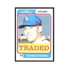 1974 Topps Traded Mike G. Marshall Dodgers #73T