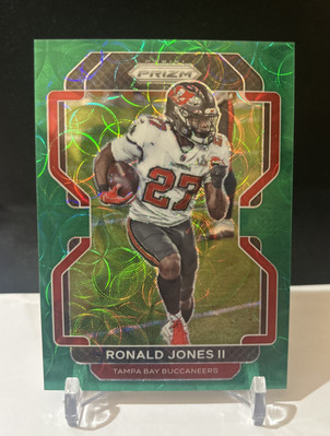 2021 Panini Prizm - Ronald Jones II #295 Green Scope Prizm /75